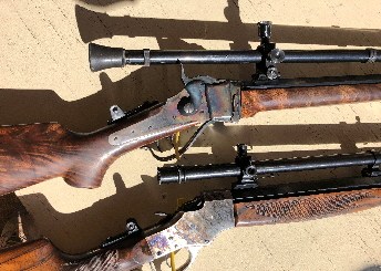 Couple of vintage sniper rifles
