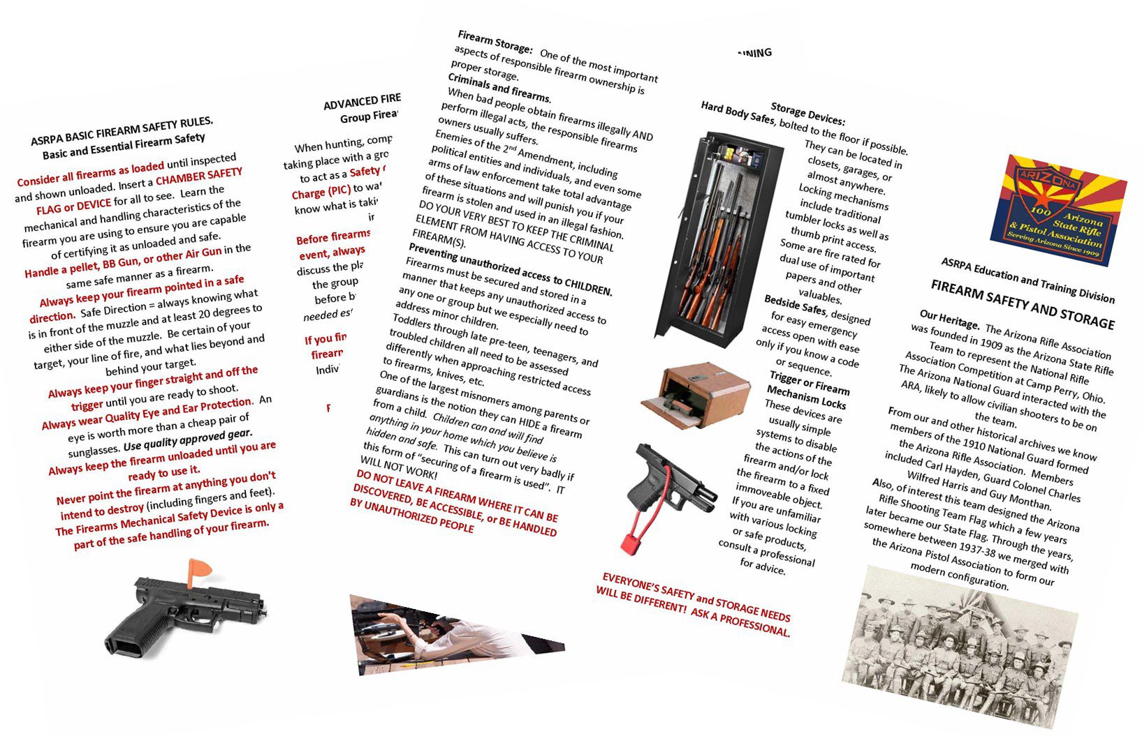 A page of articles about guns and weapons.