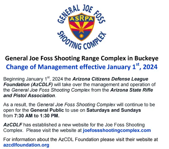 Joe Foss Range Management Change Announcement (1)