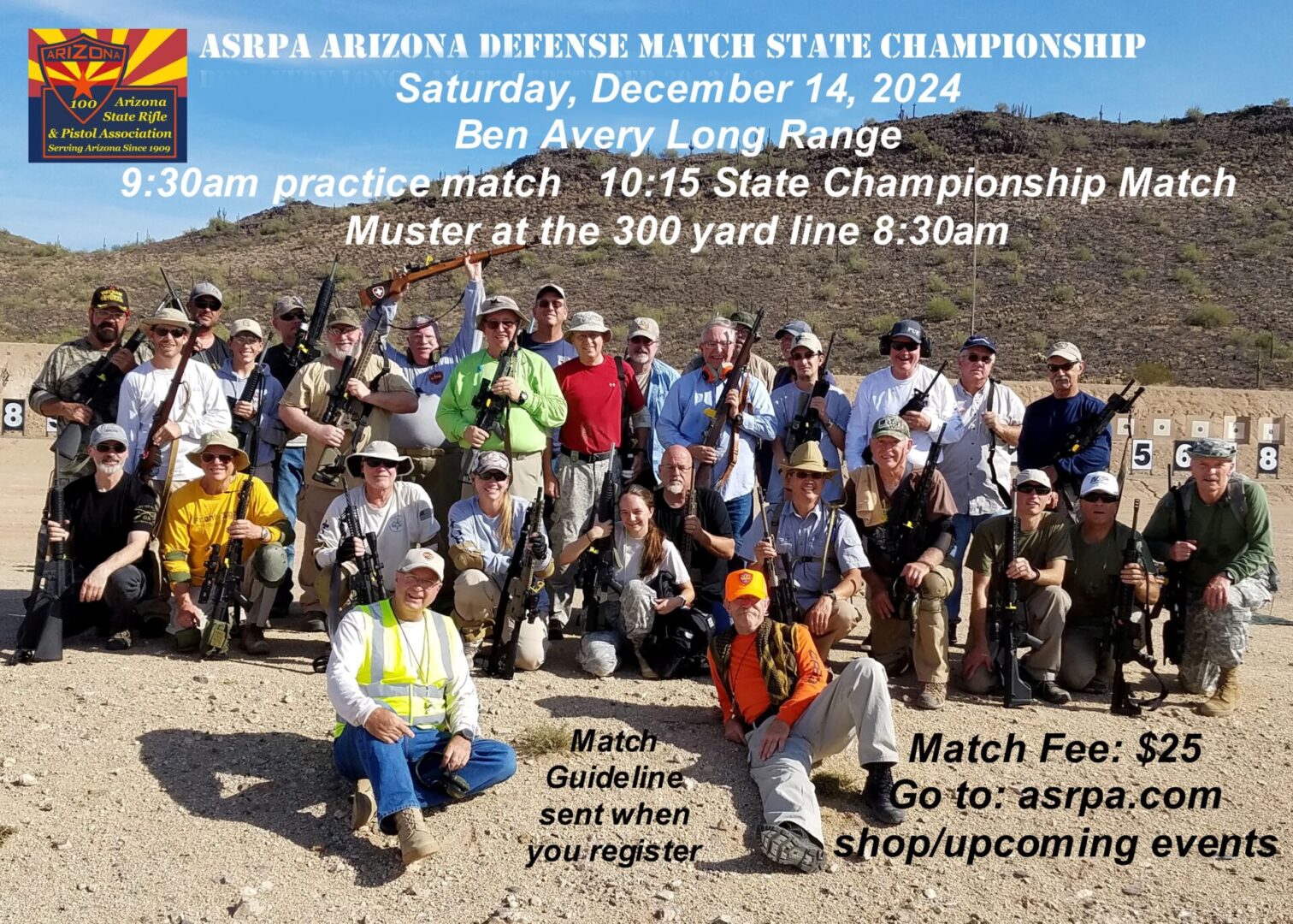 A Poster With A Group Of People Holding Rifles