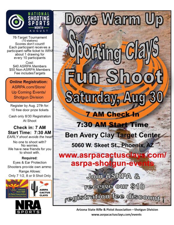 Dove Warm Up - ASRPA Cactus Clays Fun Shoot