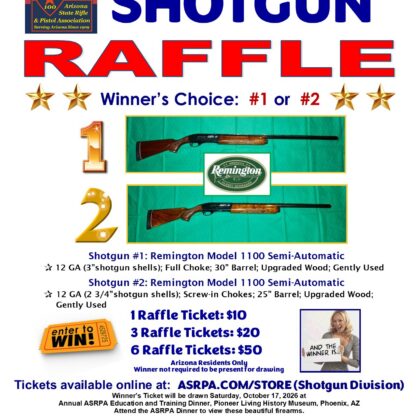ASRPA Shotgun Raffle Tickets